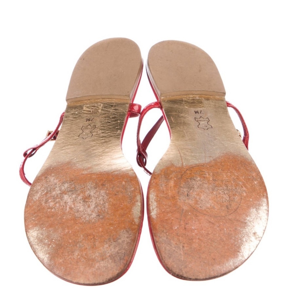 Tory Burch Red Strappy Sandals - Picture 4 of 5